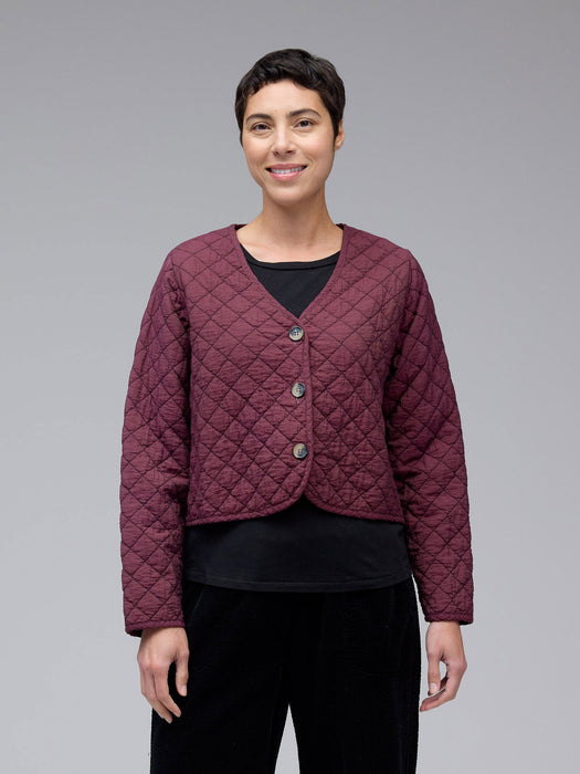 Quilted Parachute 3 Button Jacket