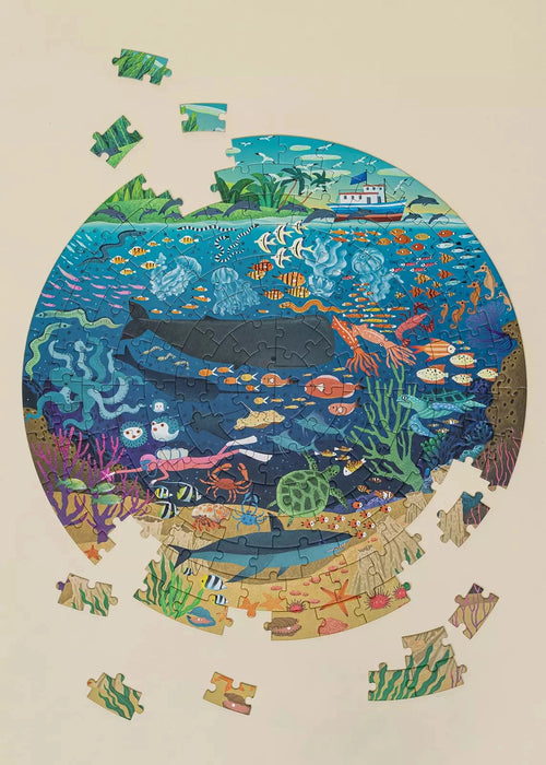 Round Puzzle - Ocean Exploration - 150 Pieces