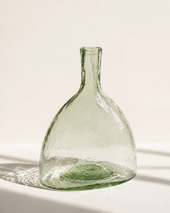 Hearth Handblown Hammered Glass Bud Vase