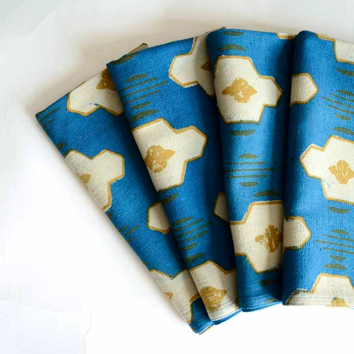 Hopi Blue Napkins - Set of 4