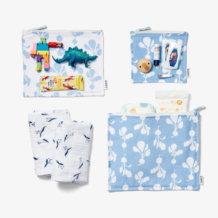 Sky Radish Zip Pouch Set