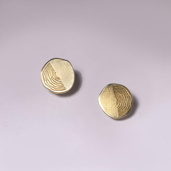 Timber Earrings - Brass