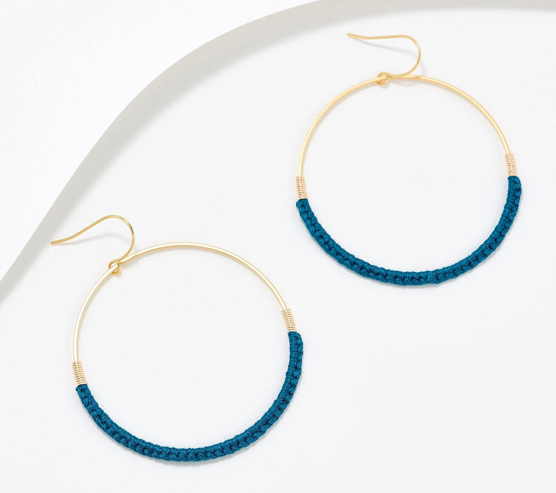 Macramé Dangle Hoops