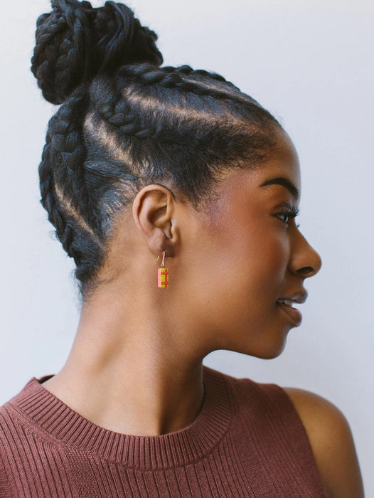Mini Plaid Earrings