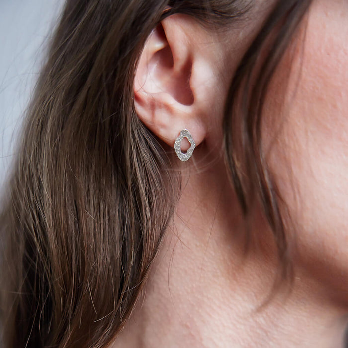 Canyon Stud Earrings - Sterling Silver