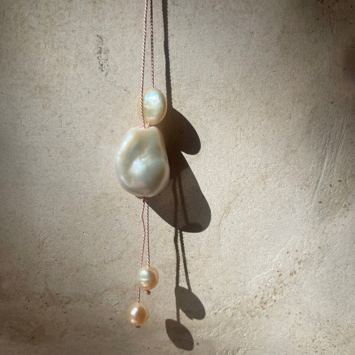 Freshwater Pearl Bolo Necklace