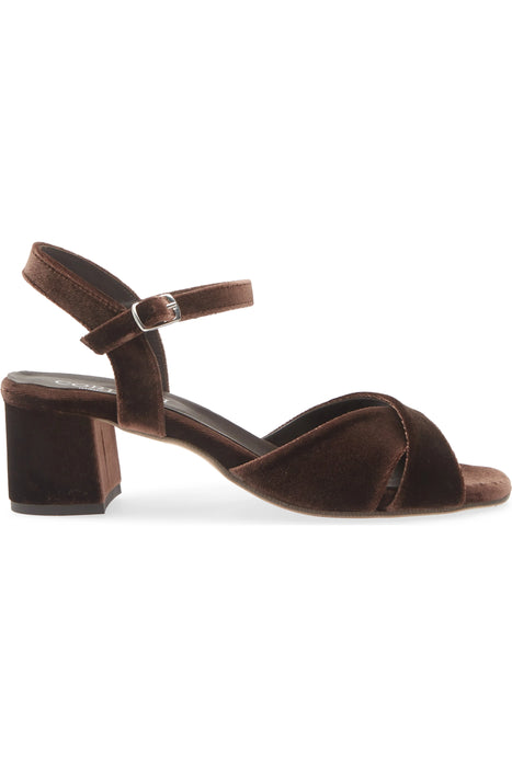 Ilaria Velvet Block Heel