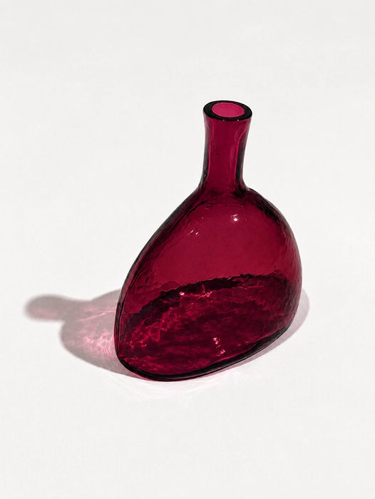 Hearth Handblown Hammered Glass Bud Vase
