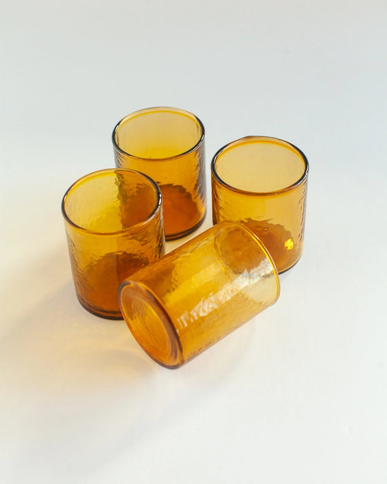Handblown Hammered Glass