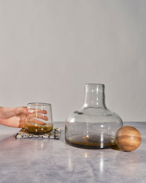 Amber Ombre Drinking Glass