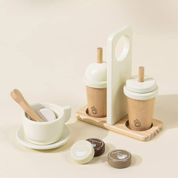 Wooden Coffee Maker Set