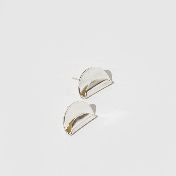 Enfold Stud Earrings - Sterling Silver