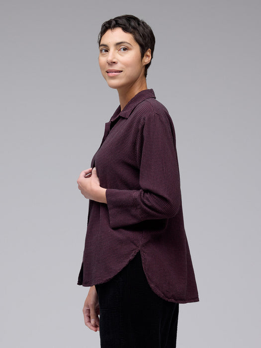 Mini Check Crop Easy Shirt