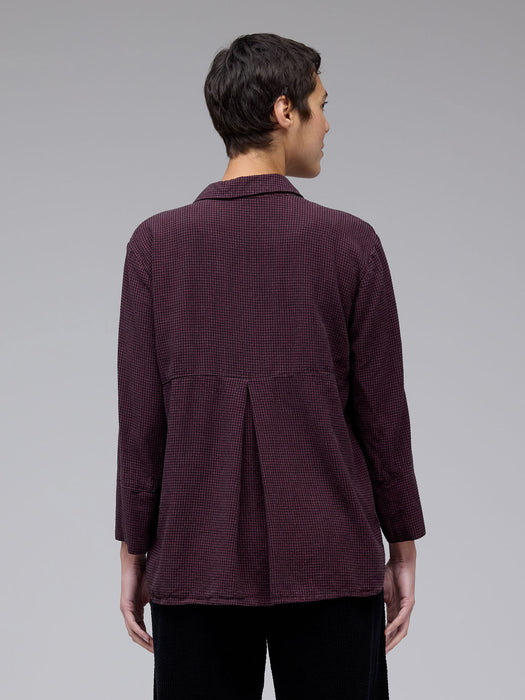 Mini Check Crop Easy Shirt