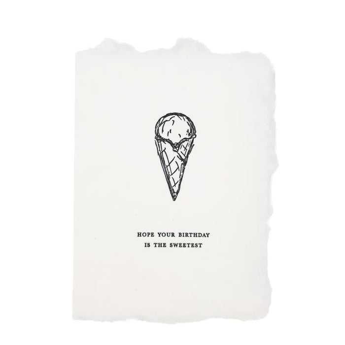 Ice Cream Cone Sweetest Birthday Card