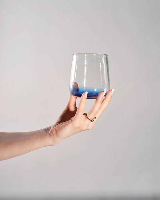 Blue Ombre Drinking Glass