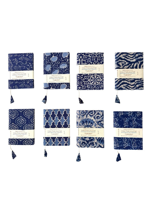 Indigo Cotton Block Print Journal