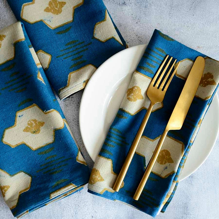 Hopi Blue Napkins - Set of 4
