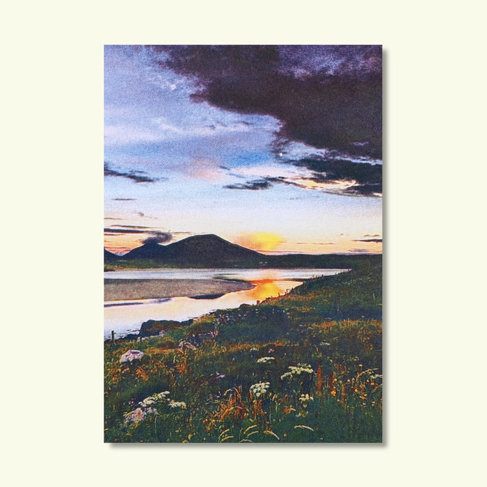 Scotland Sunset Risograph A4 Print