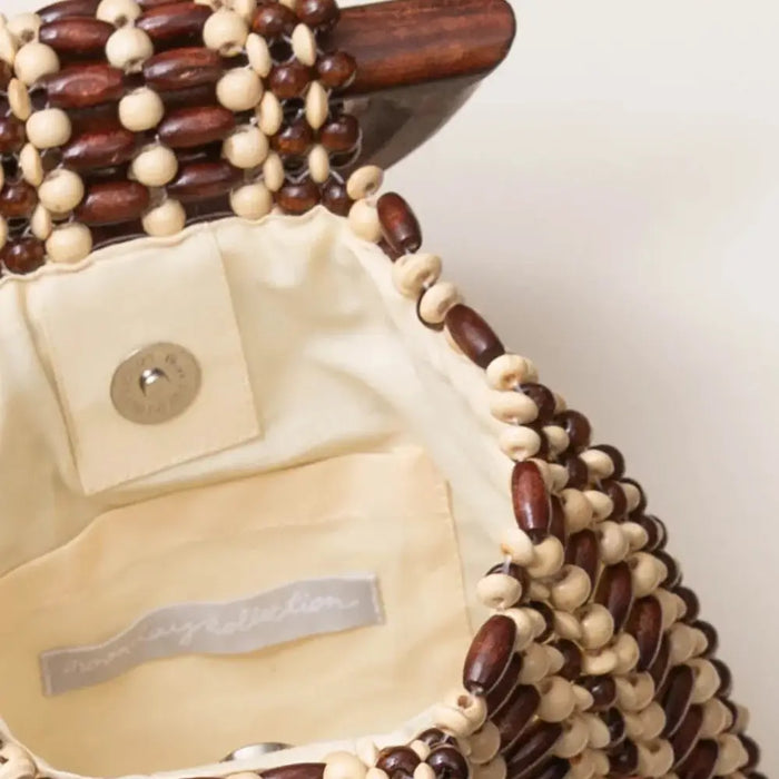 Cocoa Beaded Bag