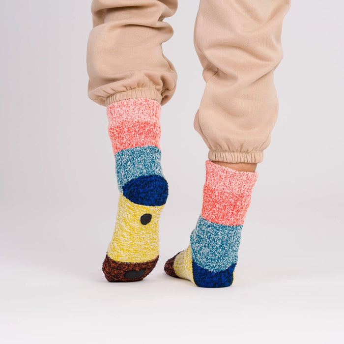 Color Band Knit House Socks
