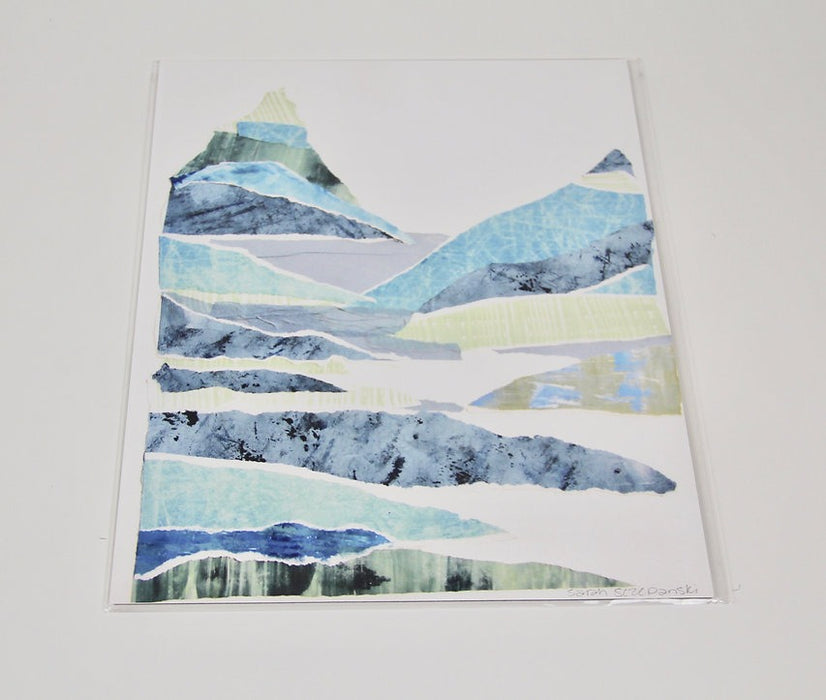 Patchwork Mountains Print - 8x10