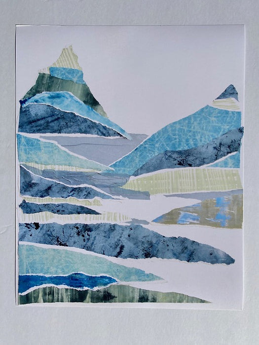Patchwork Mountains Print - 8x10