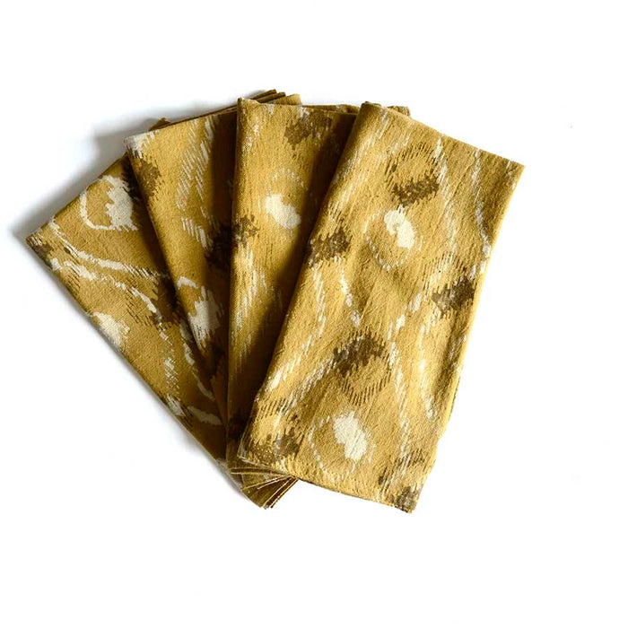 Bali Yellow Napkins - Set of 4