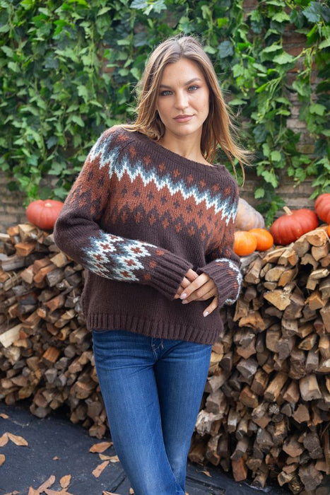 Jaxon Fair Isle Raglan Sweater