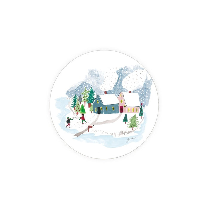 Winter Houses Coaster