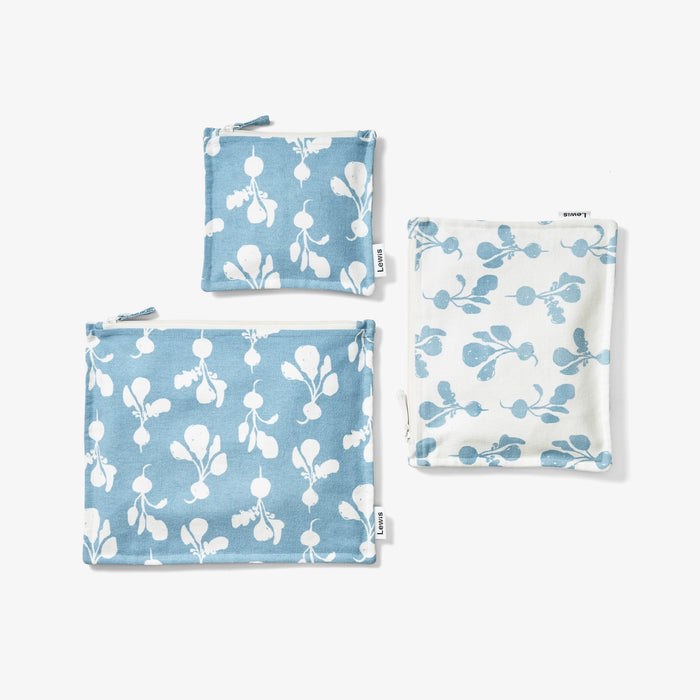 Sky Radish Zip Pouch Set