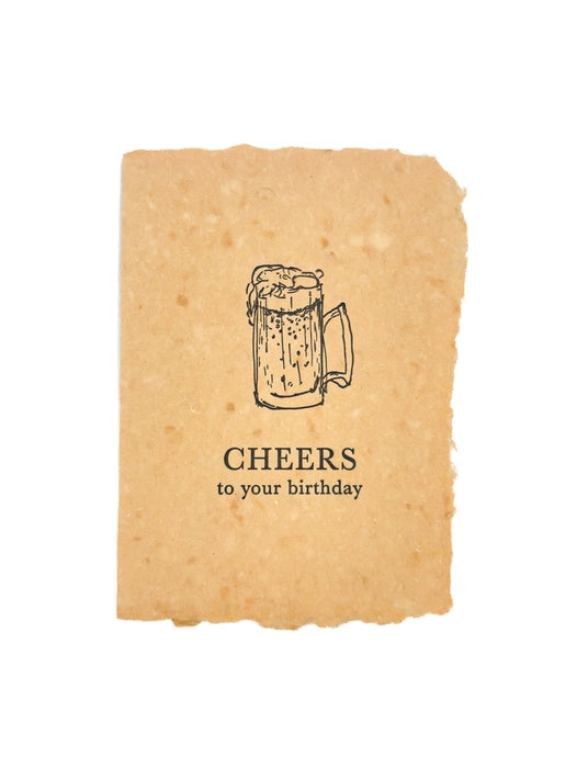 Beer Cheers Birthday Card