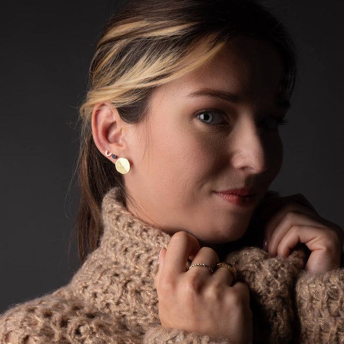 Timber Earrings - Brass