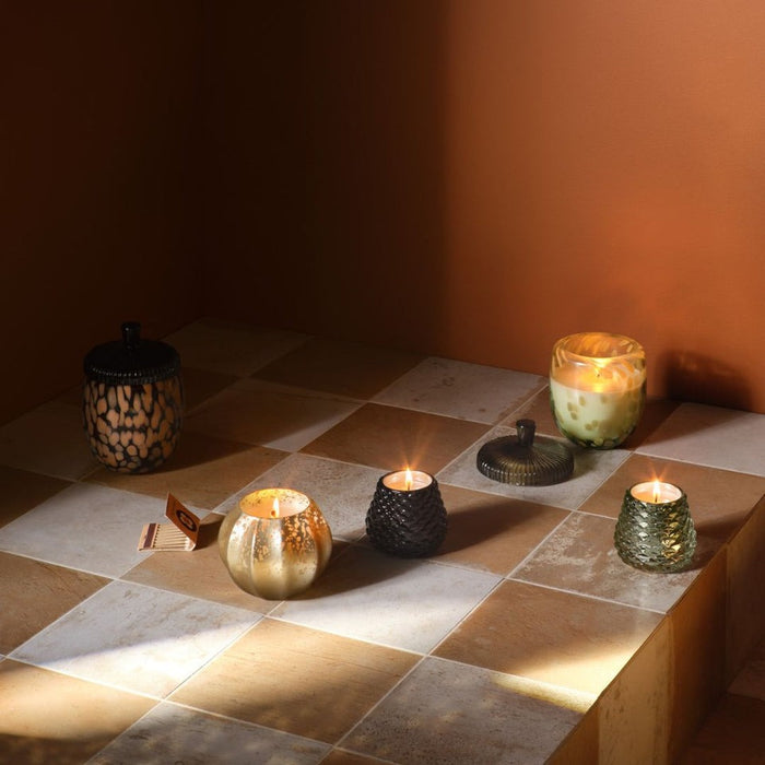Woodfire Glass Acorn Candle