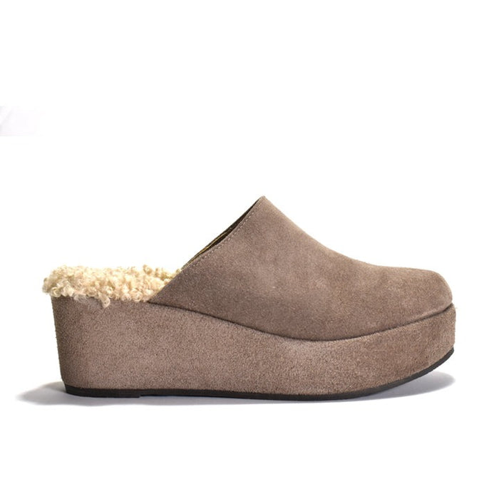 Camryn Suede Fur Clog