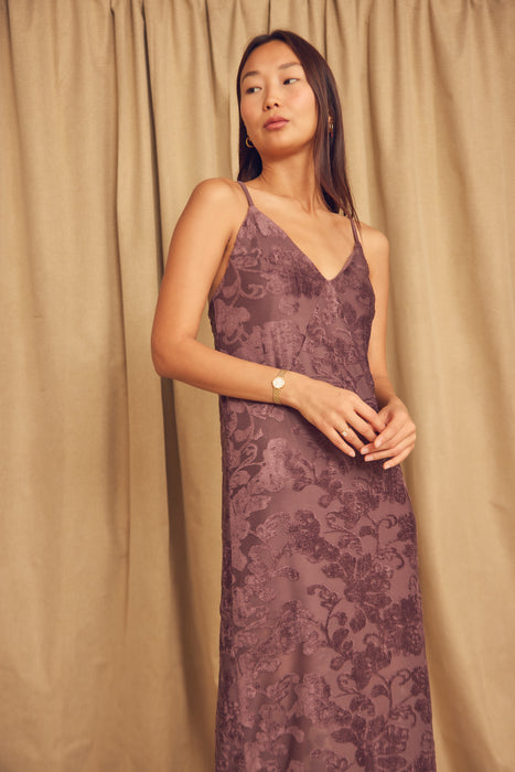 Devoré Slip Dress