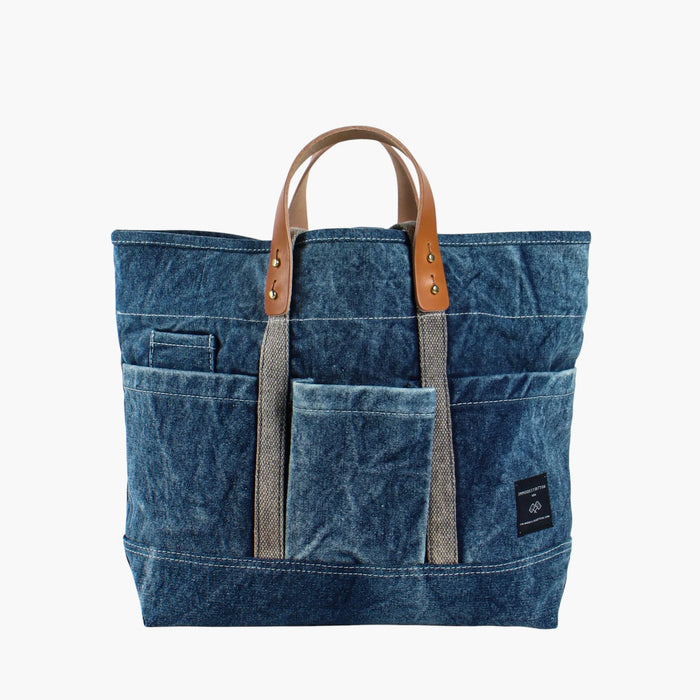 Construction Tote | Washed Denim