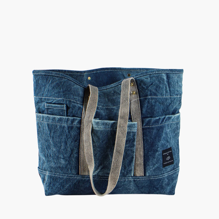 Construction Tote | Washed Denim