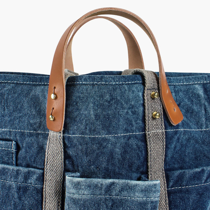 Construction Tote | Washed Denim