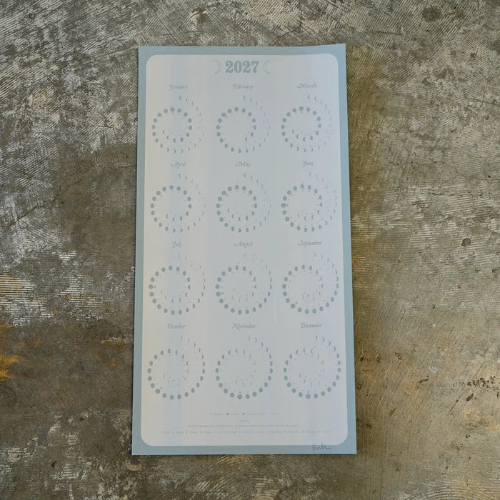 Many Moons Calendar - *Limited Edition* Moon Surface