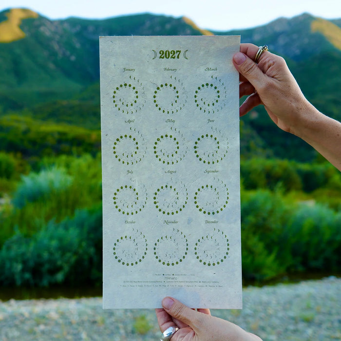 Small Plantable Many Moons Calendar - Natural