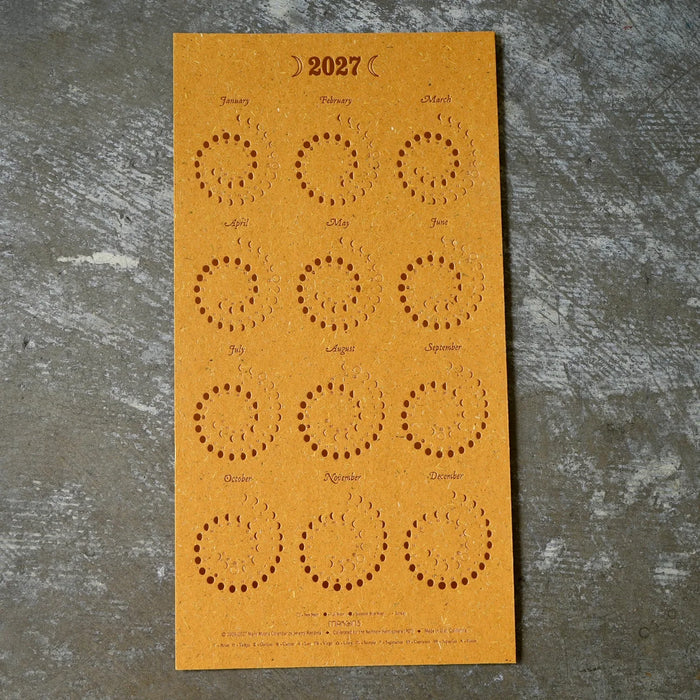 Small Many Moons Calendar - Turmeric
