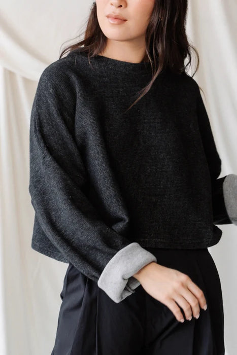Cropped Crew Sweater