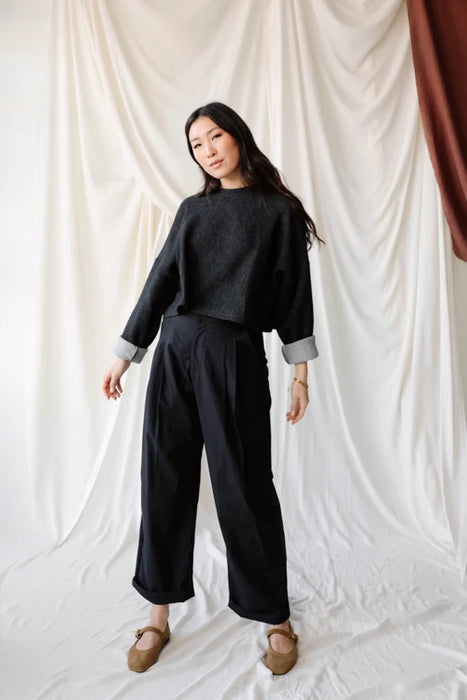 Cropped Crew Sweater