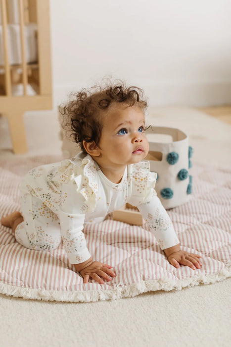 Flower Patch Flutter Romper