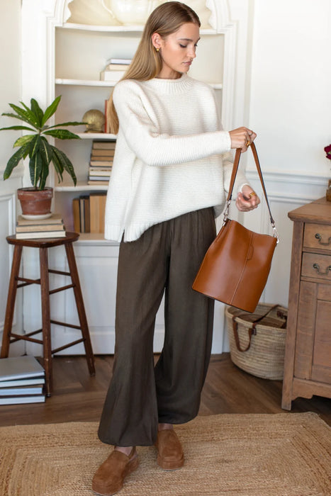 Relaxed Linen Studio Pant