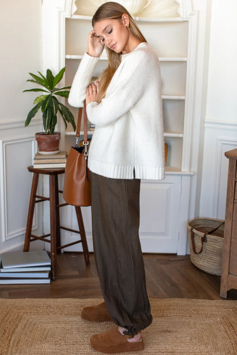 Relaxed Linen Studio Pant