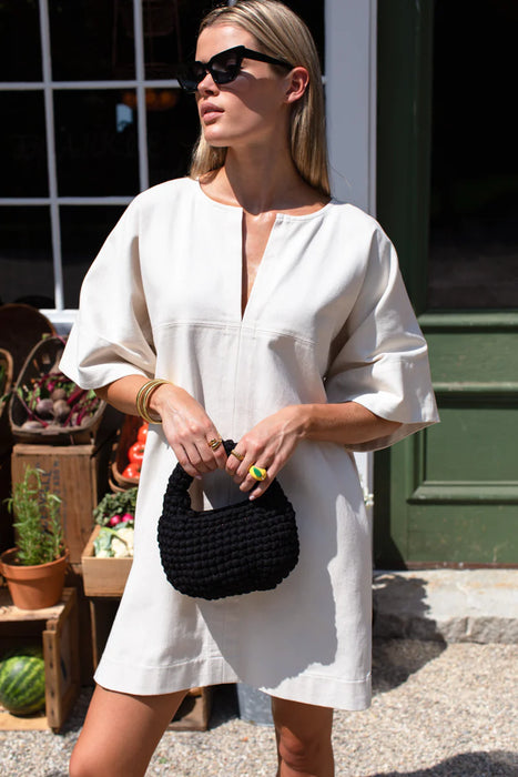 Cotton Twill Structured Dress