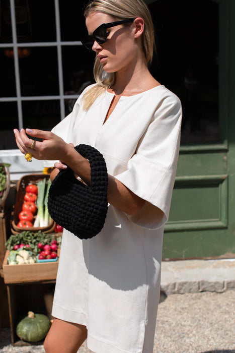 Cotton Twill Structured Dress