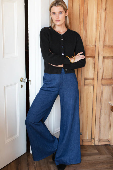 Indigo Hemp Tulip Trouser